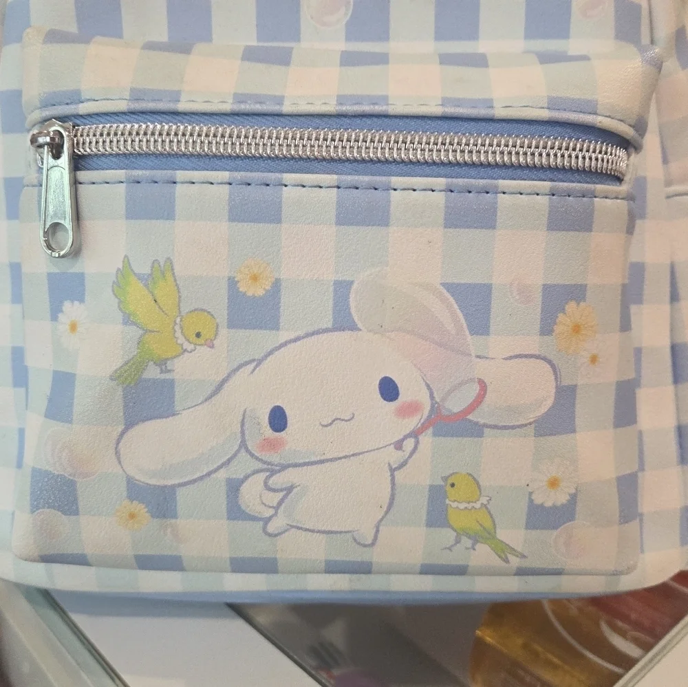 Loungefly Cinnamoroll Sanrio Daisy Gingham Mini Backpack Loungefly